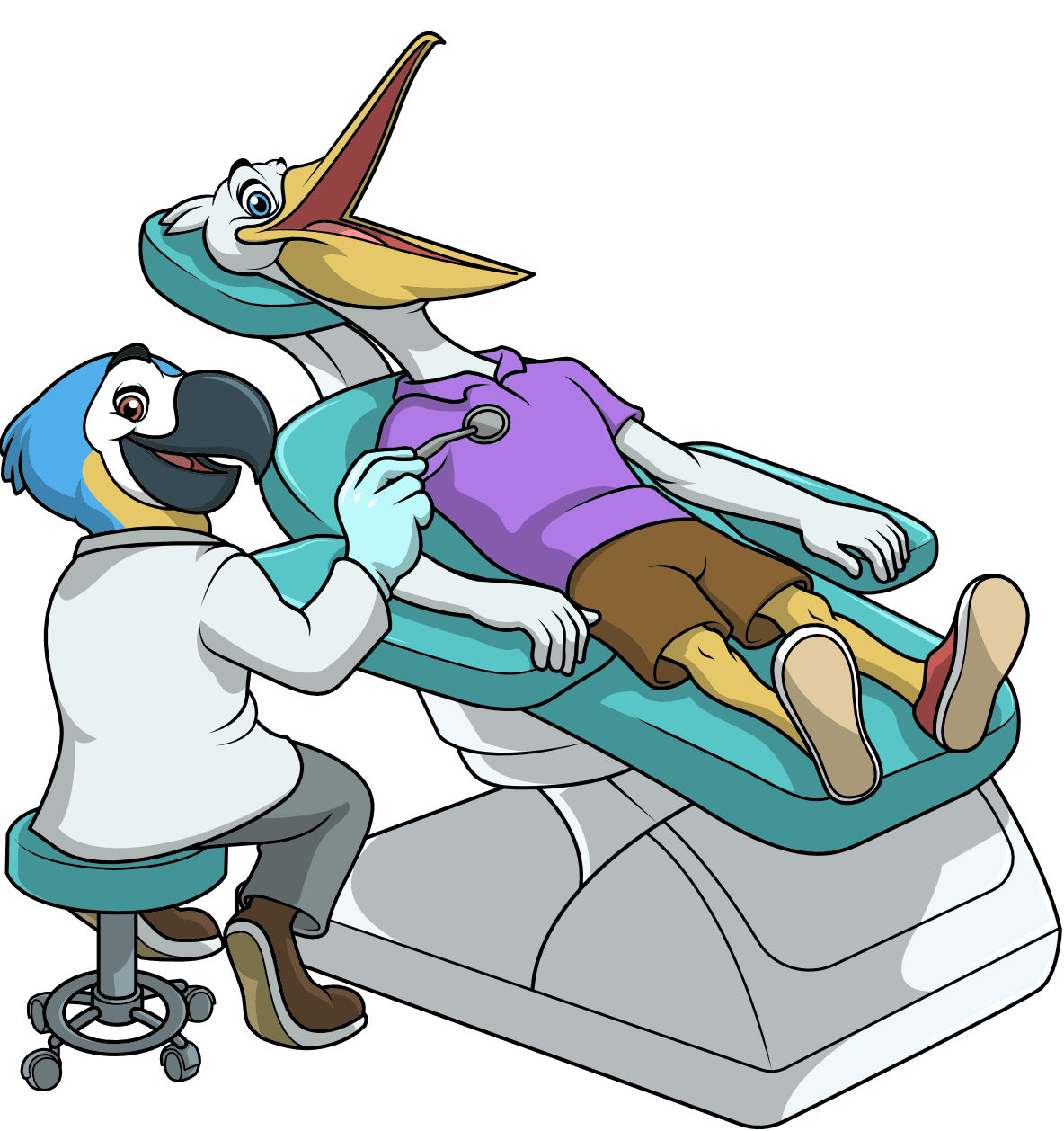 bird-at-dentist